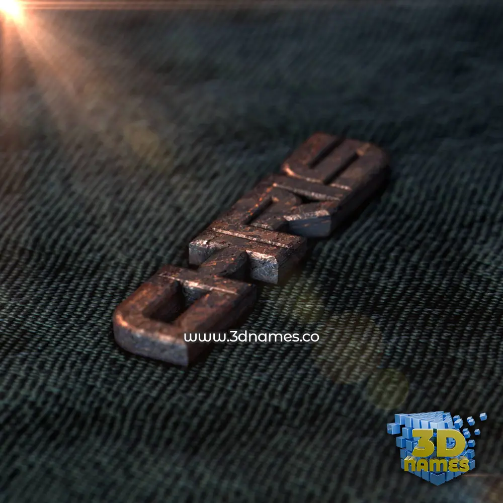 chris in Rusty Metal style - 3D name wallpaper