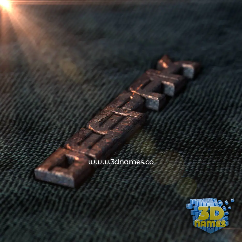 deepak in Rusty Metal style - 3D name wallpaper