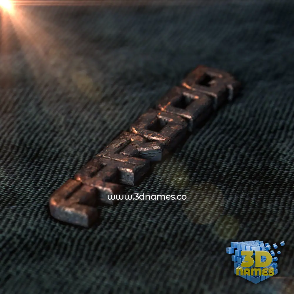 farooq in Rusty Metal style - 3D name wallpaper