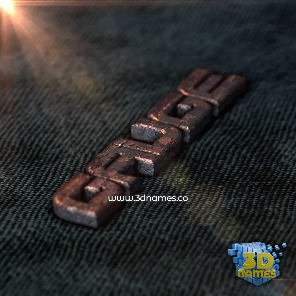 gauge in Rusty Metal style - 3D name wallpaper gauge in Rusty Metal style - 3D name wallpaper