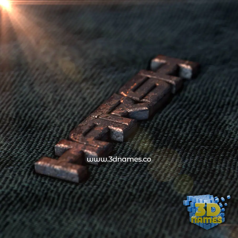 harsh in Rusty Metal style - 3D name wallpaper harsh in Rusty Metal style - 3D name wallpaper