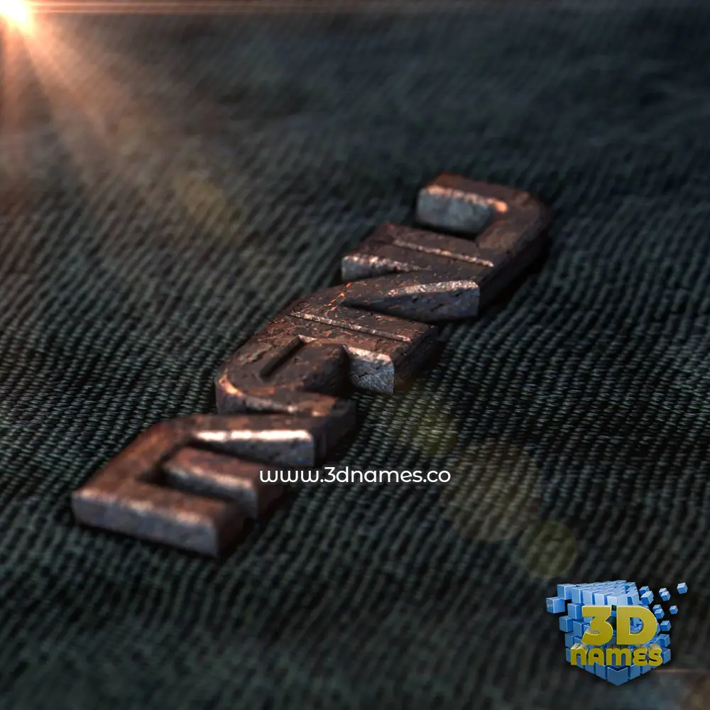manu in Rusty Metal style - 3D name wallpaper