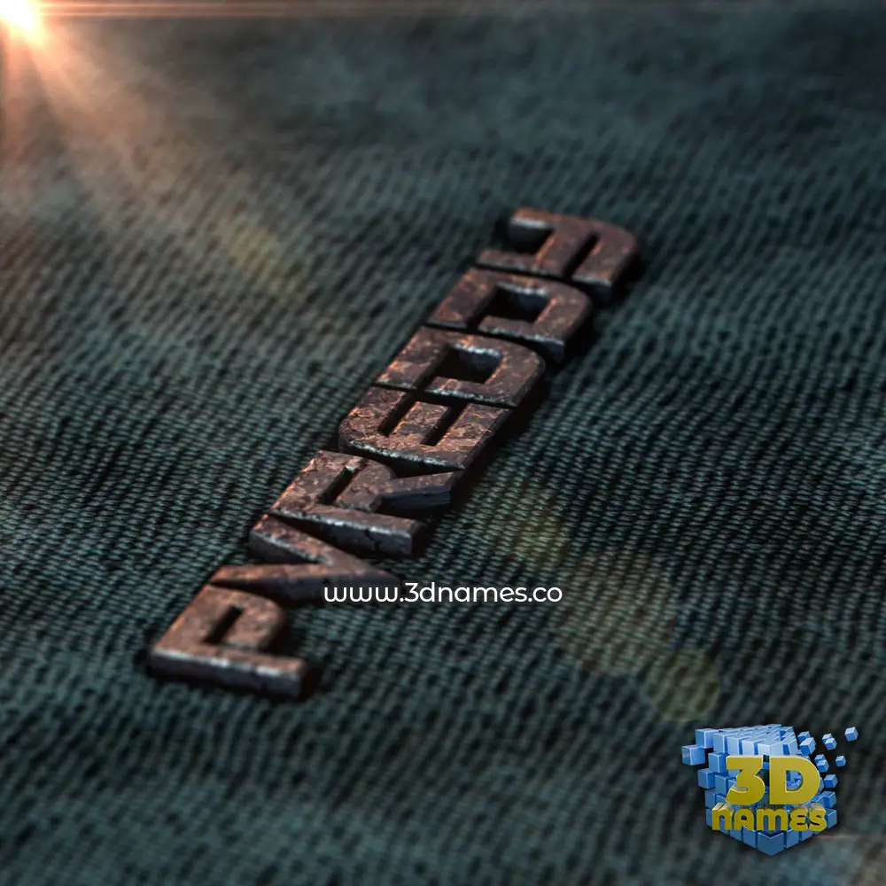 pvreddy in Rusty Metal style - 3D name wallpaper