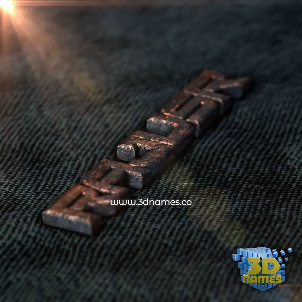 rajusr in Rusty Metal style - 3D name wallpaper