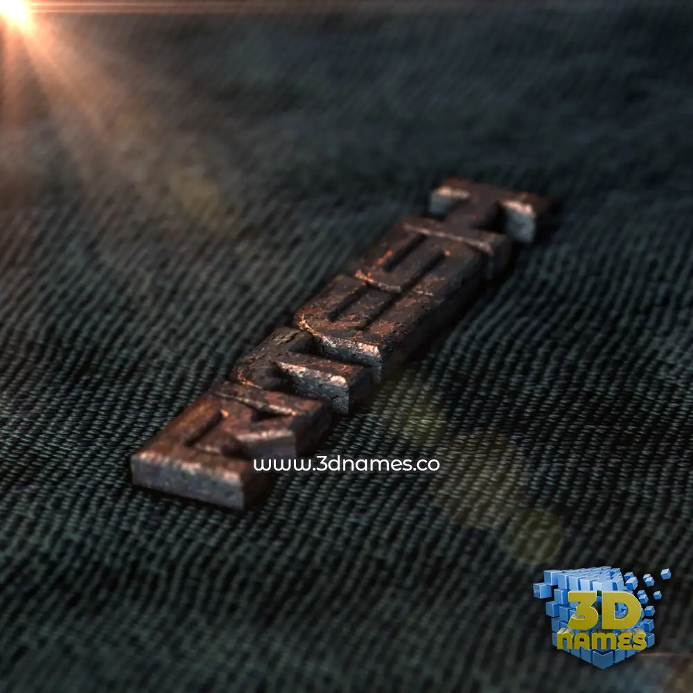 ritesh in Rusty Metal style - 3D name wallpaper