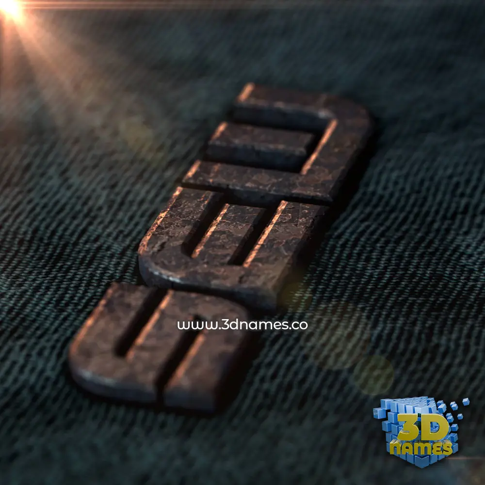 sew in Rusty Metal style - 3D name wallpaper sew in Rusty Metal style - 3D name wallpaper