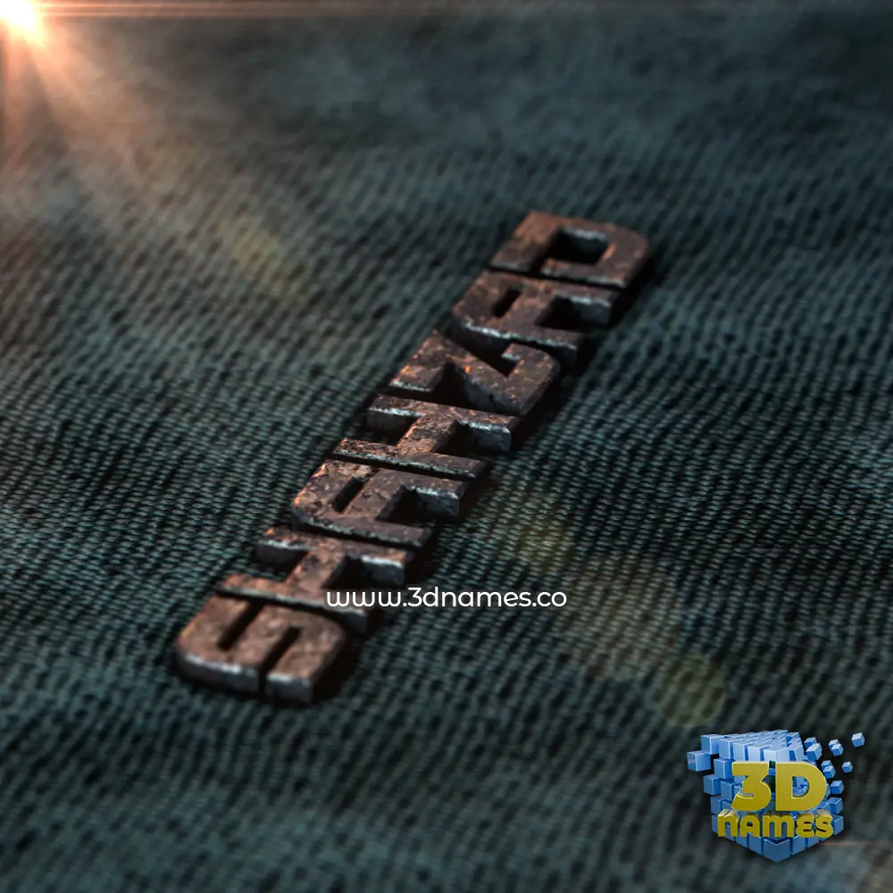 shahzad in Rusty Metal style - 3D name wallpaper