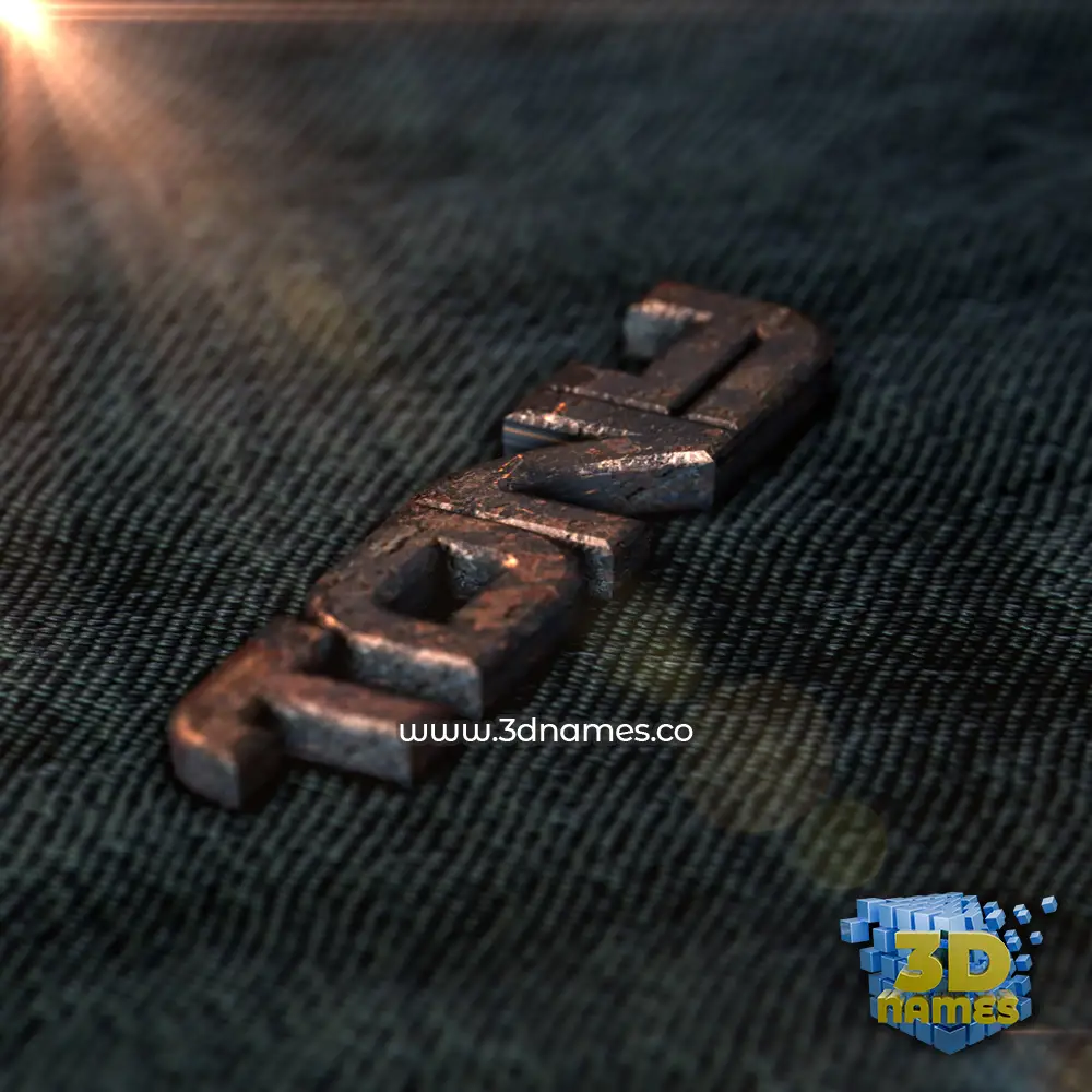 tony in Rusty Metal style - 3D name wallpaper
