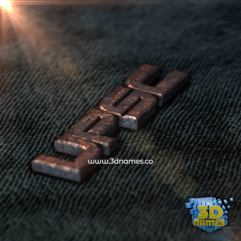 upsc in Rusty Metal style - 3D name wallpaper