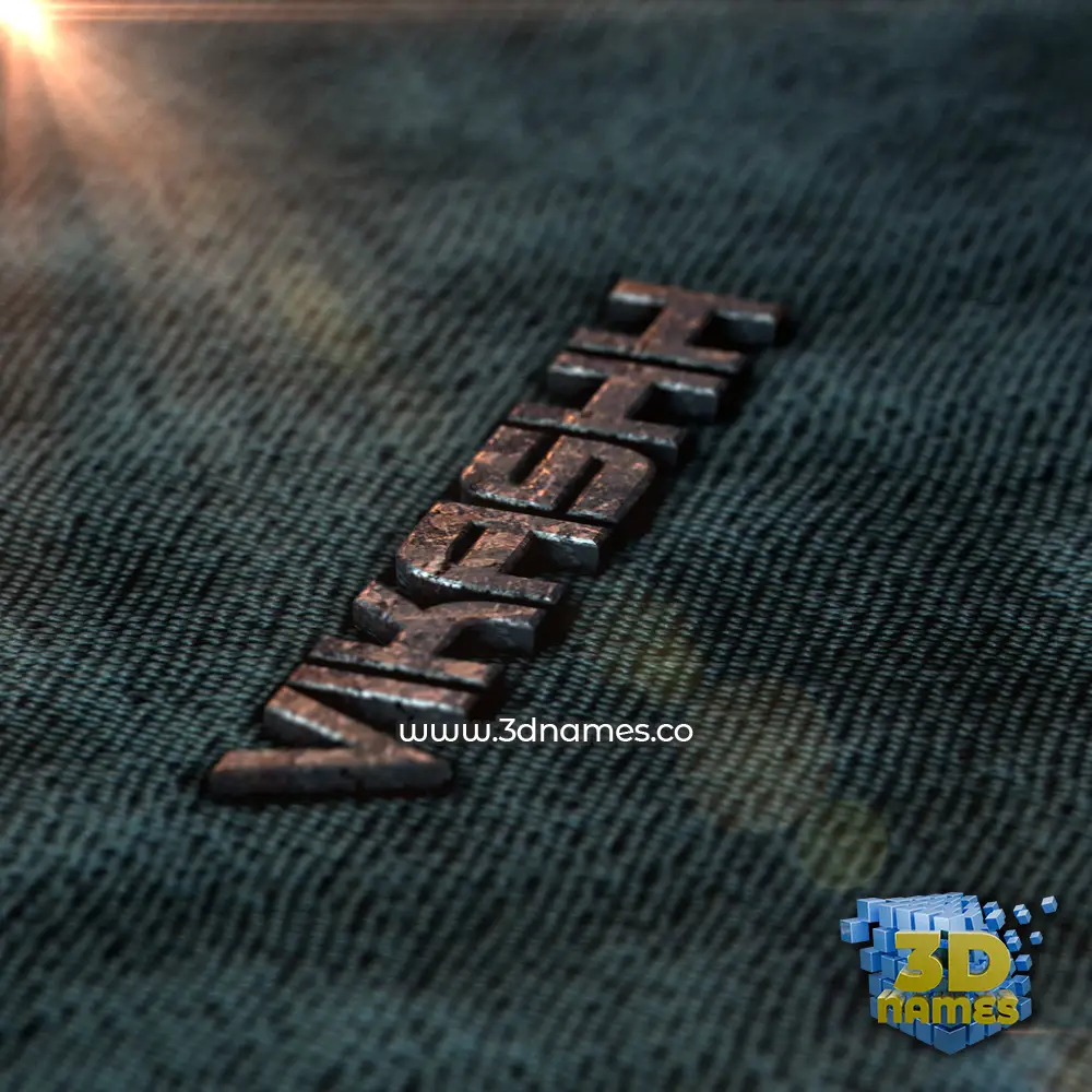 vikashh in Rusty Metal style - 3D name wallpaper