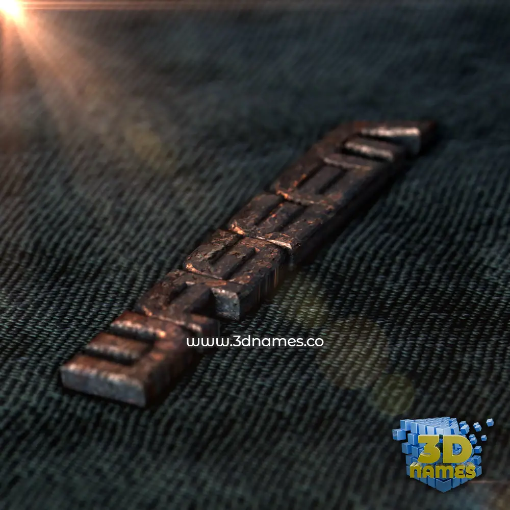 waseem in Rusty Metal style - 3D name wallpaper