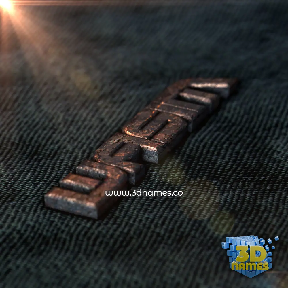 wasim in Rusty Metal style - 3D name wallpaper