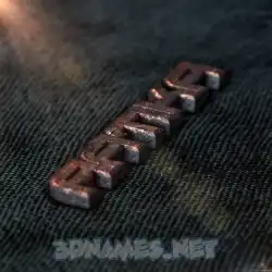 aatika in Rusty Metal style - 3D name wallpaper