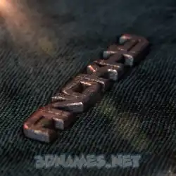 anokhy in Rusty Metal style - 3D name wallpaper