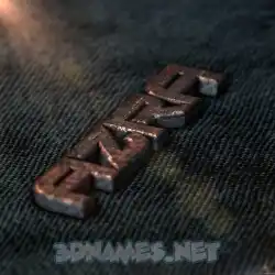 azra in Rusty Metal style - 3D name wallpaper