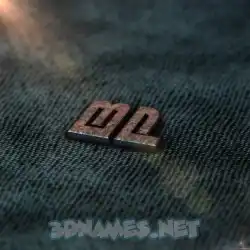 b p in Rusty Metal style - 3D name wallpaper