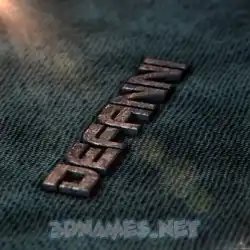 defanni in Rusty Metal style - 3D name wallpaper