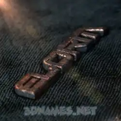 elorm in Rusty Metal style - 3D name wallpaper