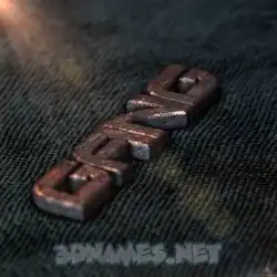 gang in Rusty Metal style - 3D name wallpaper