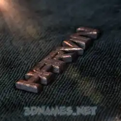 harvin in Rusty Metal style - 3D name wallpaper