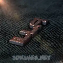 illa in Rusty Metal style - 3D name wallpaper