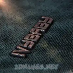 ivybaby in Rusty Metal style - 3D name wallpaper