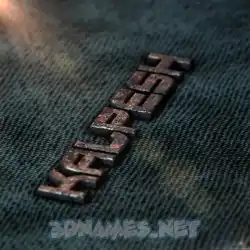 kalpesh in Rusty Metal style - 3D name wallpaper