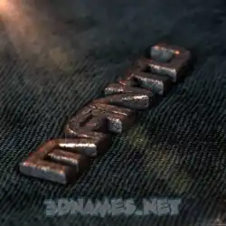 mantu in Rusty Metal style - 3D name wallpaper