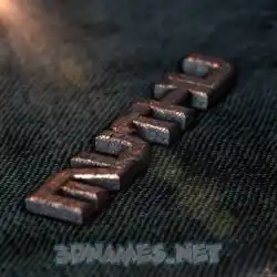 muthu in Rusty Metal style - 3D name wallpaper