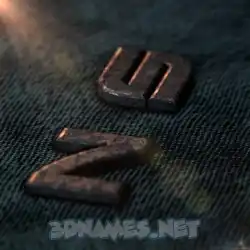 n s in Rusty Metal style - 3D name wallpaper