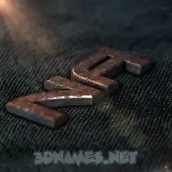 na in Rusty Metal style - 3D name wallpaper