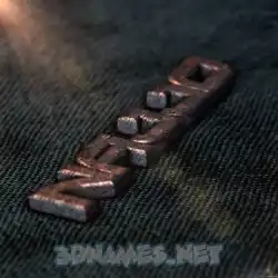 najjo in Rusty Metal style - 3D name wallpaper