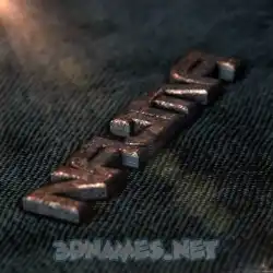 najma in Rusty Metal style - 3D name wallpaper