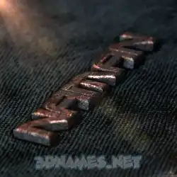 naman in Rusty Metal style - 3D name wallpaper