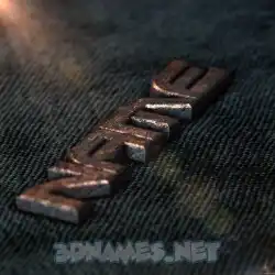 name in Rusty Metal style - 3D name wallpaper