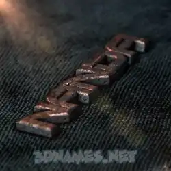 nanda in Rusty Metal style - 3D name wallpaper
