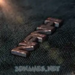 nanhi in Rusty Metal style - 3D name wallpaper