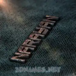 narayan in Rusty Metal style - 3D name wallpaper