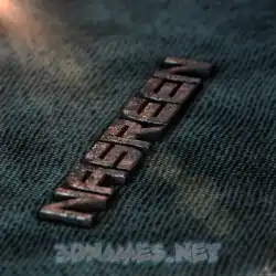 nasreen in Rusty Metal style - 3D name wallpaper