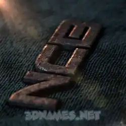 ncb in Rusty Metal style - 3D name wallpaper
