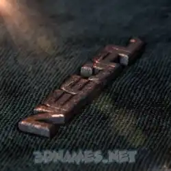 neejal in Rusty Metal style - 3D name wallpaper