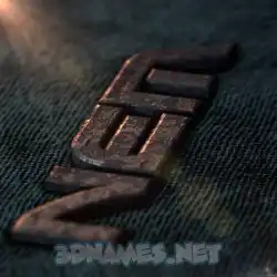 nem in Rusty Metal style - 3D name wallpaper