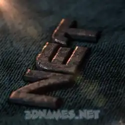 net in Rusty Metal style - 3D name wallpaper