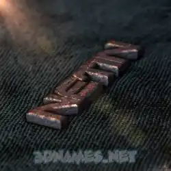 netin in Rusty Metal style - 3D name wallpaper