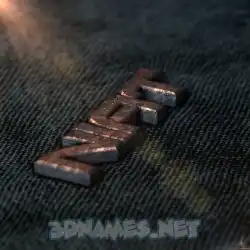niat in Rusty Metal style - 3D name wallpaper