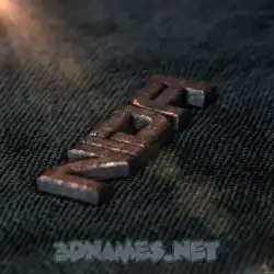nida in Rusty Metal style - 3D name wallpaper