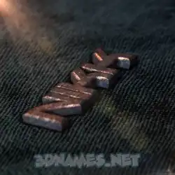 nikk in Rusty Metal style - 3D name wallpaper