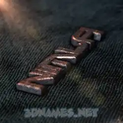 nimla in Rusty Metal style - 3D name wallpaper