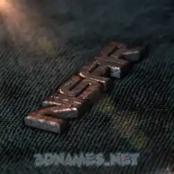 nisar in Rusty Metal style - 3D name wallpaper