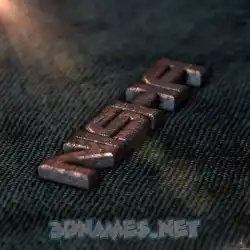 nisha in Rusty Metal style - 3D name wallpaper
